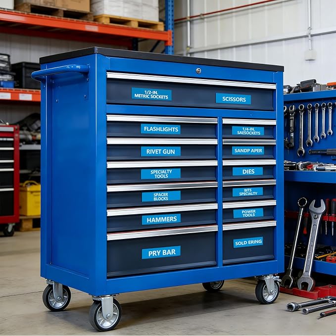 4"x1" Universal Magnetic Tool Box Label, Strong Magnetic Labels - Image 5