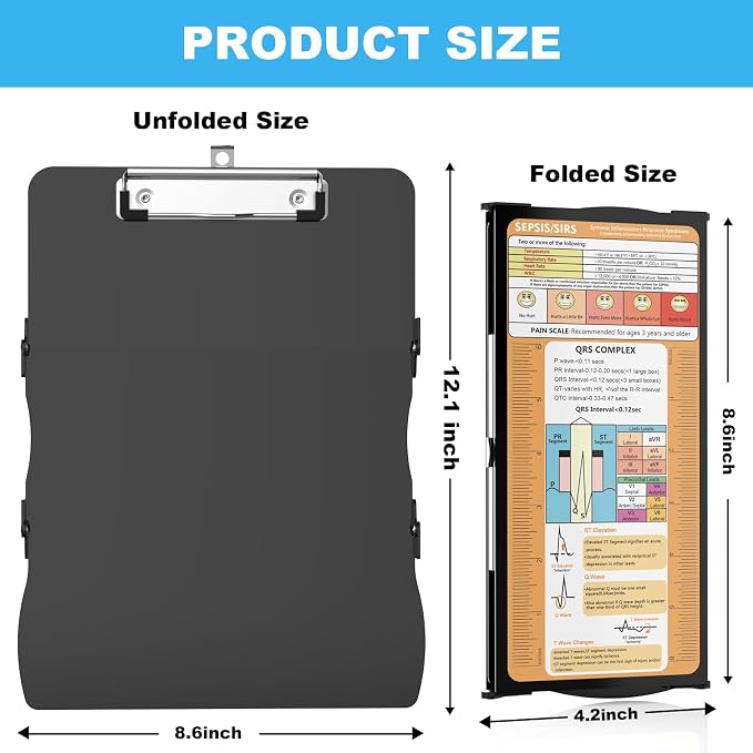 Nursing Clipboard Foldable Aluminum - Image 3