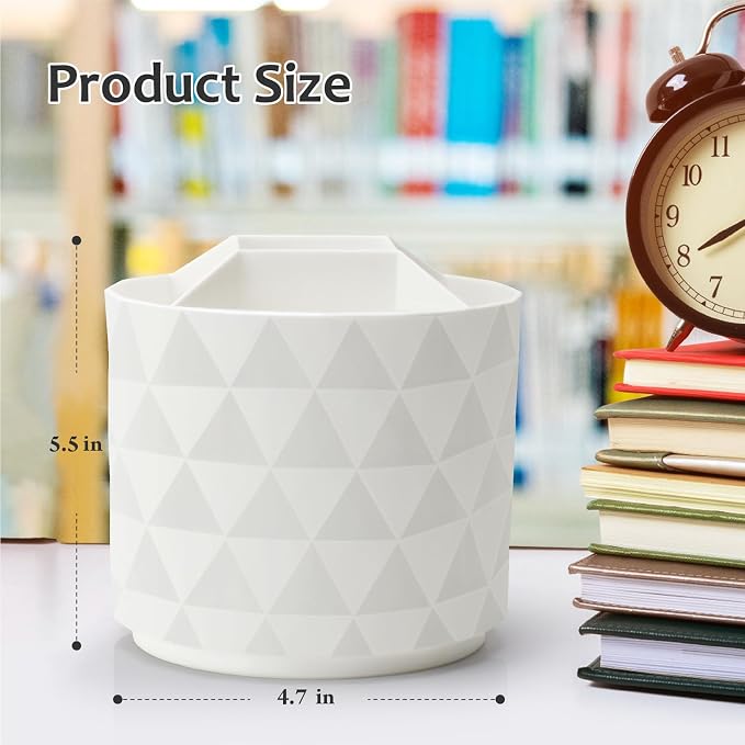 Desk Organizer, 360-Degree Rotating Pencil Pen Holders - Image 3