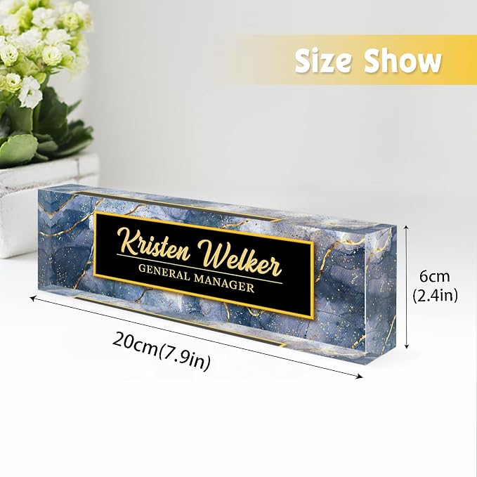 Desk Name Plate Personalized, Custom Name Plates - Image 5