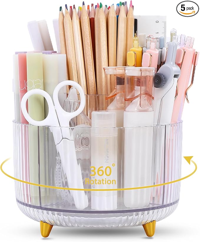 SKYDUE Rotating Pencil Pen Holder, Pen Organizer by SKYDUE