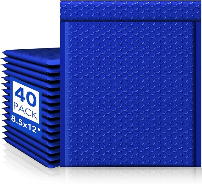 Fuxury Bubble Mailers 8.5x12 Inch 40 Pack Large Bubble Envelopes Opaque by Fuxury