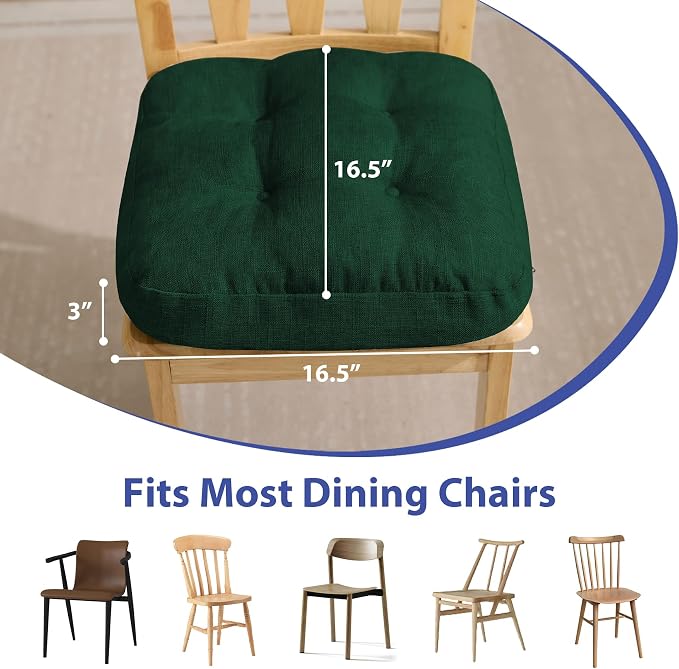 IASEAHK Chair Cushions for Dining Chairs, Dining Chair Cushions, Tufted Indoor - Image 3