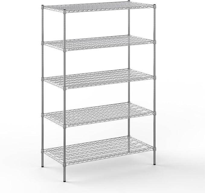 Regal Altair 24" Deep x 48" Wide x 74" Height Wire Shelving Kit | 5-Tier | NSF by Regal+Altair