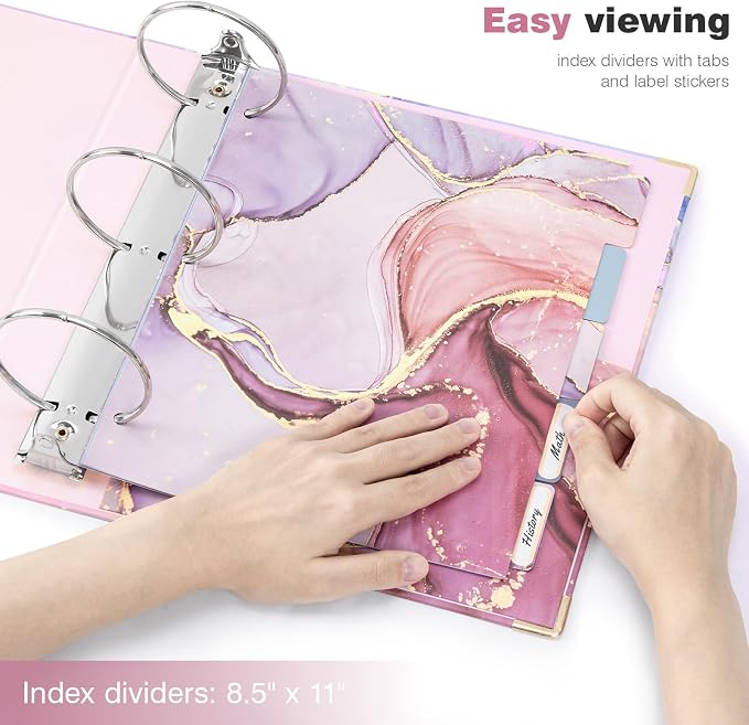 Ospelelf 3 Ring Binder for Letter Size Paper - Image 6