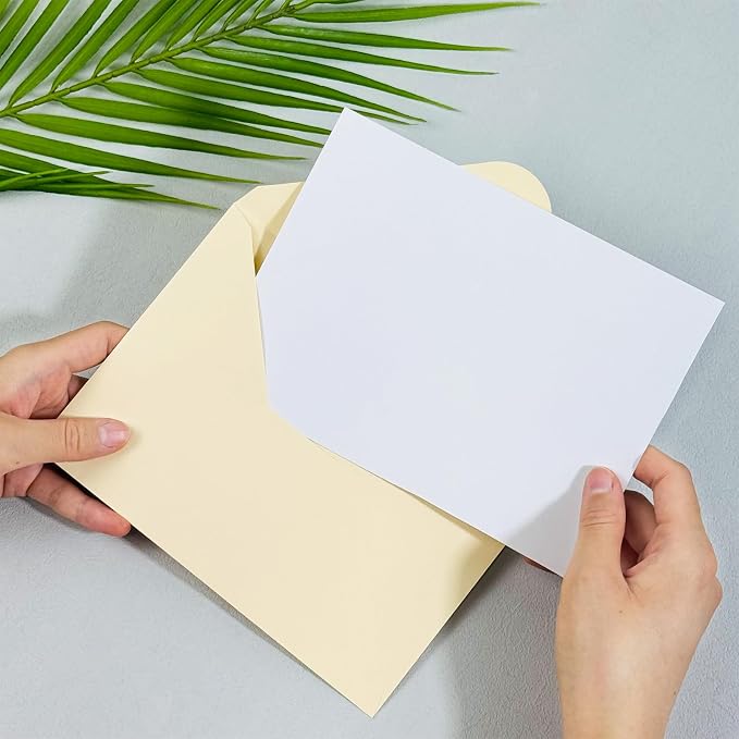 100 PCS Cream Colorful A7 Envelopes - Image 7