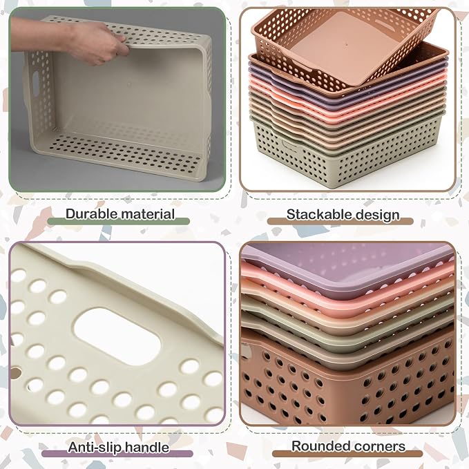 Geetery 6 Pack Classroom Storage Baskets - Image 3