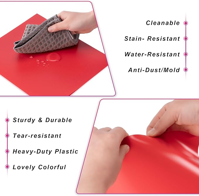 Aegero Plastic Folders with Pockets, Durable Heavy Duty File Folders with - Image 3