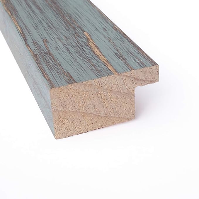 Amanti Art Natural Cork Board for Wall, 26x38 Vision Board with Blue Wood Frame, Large Corkboard Office Decor for Home Organization, Rustic Farmhouse Corkboard Pinboard to display items for home-DeskLoop Office