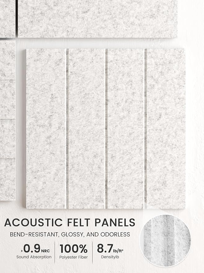 Bumusty Large Cork Board Alternative-48 x 36" Felt Bulletin Board Tiles - Image 3