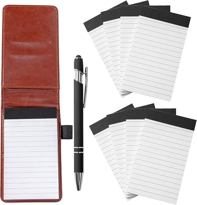 Camelmother 10Pcs Pocket Notepad Holder Set Notebook 3 x 5 Inch - Image 5