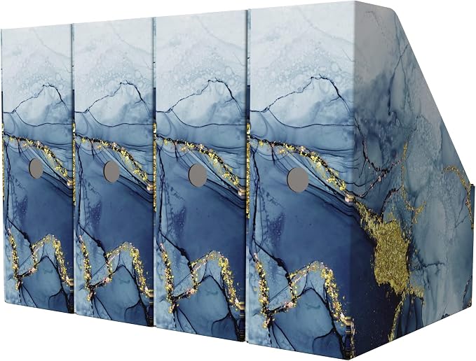 ANSSDO 6 Pack Cardboard Magazine Holder Premium Magazine File Holder Organizer - Image 5