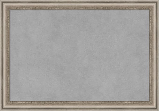 Amanti Art Silver Framed Magnetic Board 14x20 Small Vision Board by AmantiArt