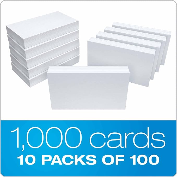Oxford 30 Blank Index Cards, 000 Cards - Image 4