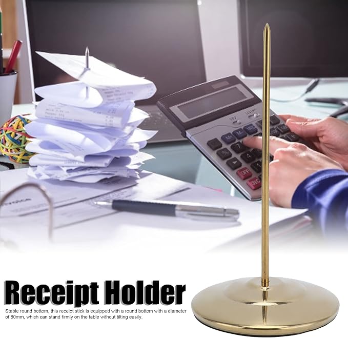 Receipt Spike, Resistant Ticket Holder Safe Non-Slip Anti-Skid - Image 4