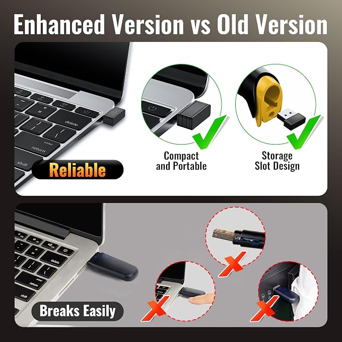 Tera Barcode Scanner with Battery Indicator: 1D Wireless, 5100 Yellow | USB - Image 3