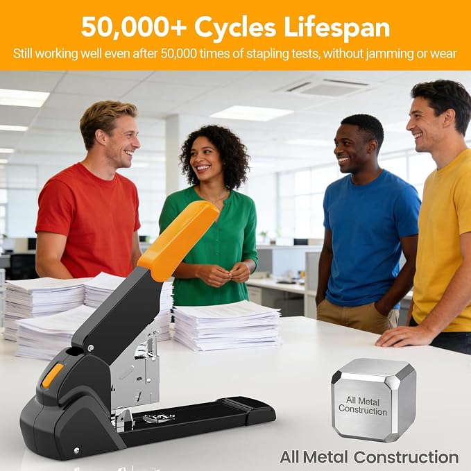 AFMAT Heavy Duty Stapler 220 Sheets, Large Staplers - Image 5