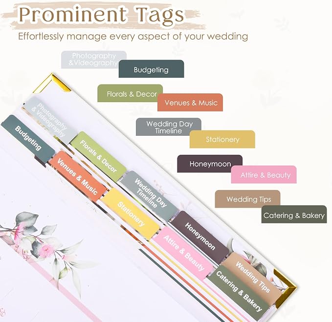 Wedding Planner Book and Organizer-196 Pages Bridal Wedding Planning Book - Image 3