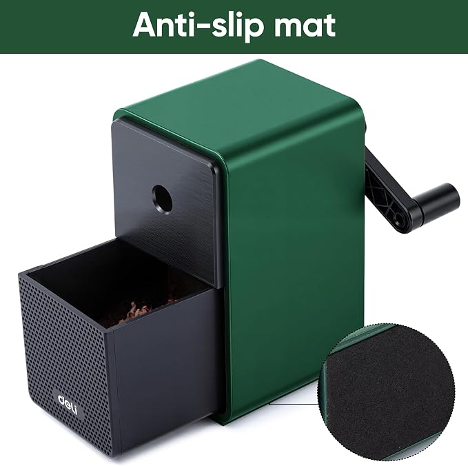 Deli Manual Hand Crank Pencil Sharpener - Image 6