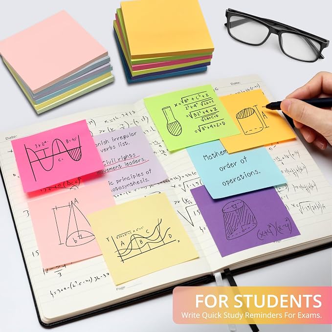 Taja Sticky Notes, 36 Pads, 3x3 Inches Self-Stick Note Pads, and Daily Life - Image 6