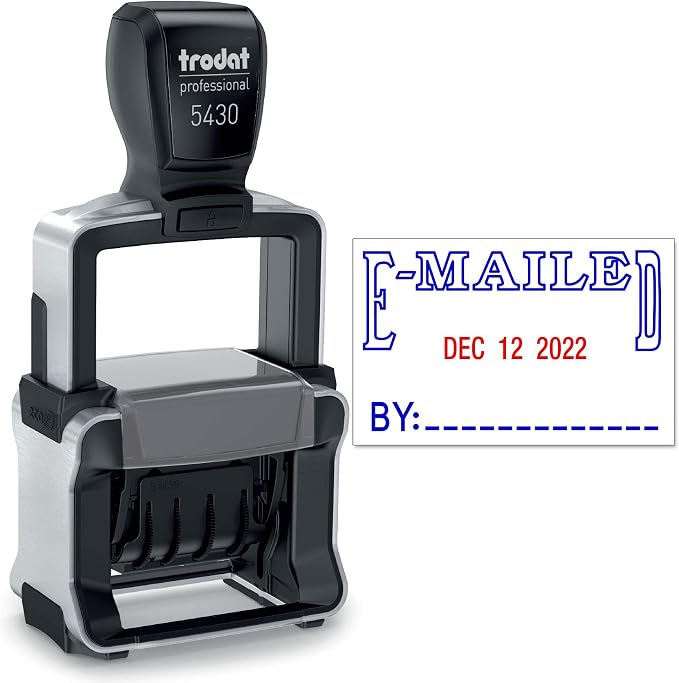 Trodat 5430 Professional Self-Inking Date Stamp by Maxmark