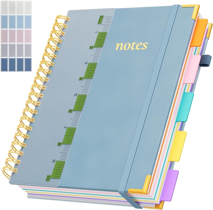 XYark A4 Hardcover Spiral Notebook, 8.5"x11" College Ruled Notebooks by XYark