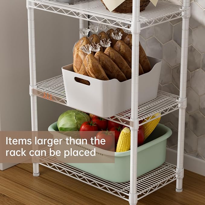 SINGAYE Small Wire 5 Adjustable Shelves Pantry Metal Shelf Floor Organizer | - Image 8