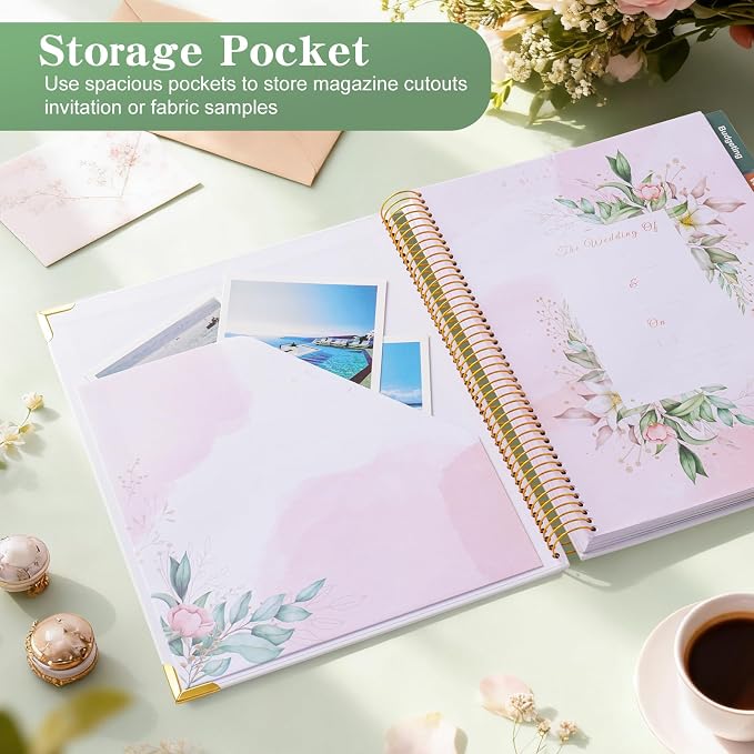 VinTS 176 Pages Wedding Planner, Wedding Planner Book and Organizer - Image 6
