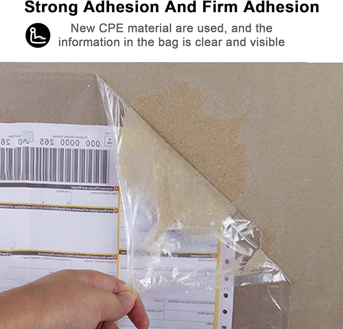 1000 PCS shipping label sleeves, 7.5" x 5.5" Shipping Label Envelopes - Image 4