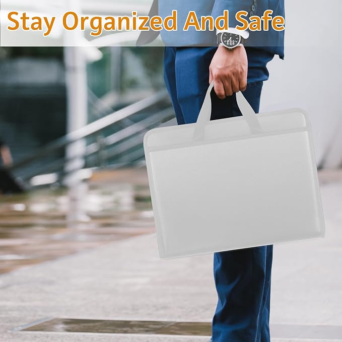 onvvippiv File Organizer Fireproof Expanding Accordion File Folder - Image 6