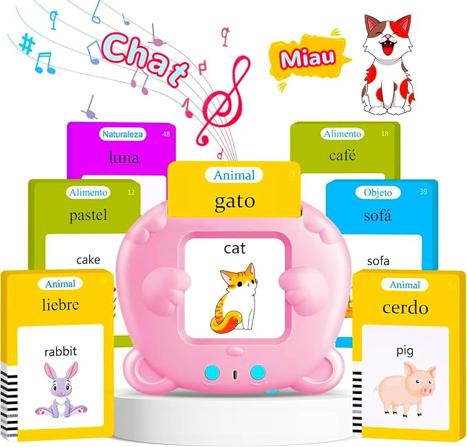 Spanish & English Talking Flash Cards by AHJ