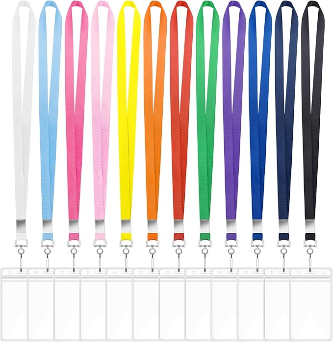 60 Pack Lanyards for ID Badges Cruise Lanyard for Ship Cards by BESARME