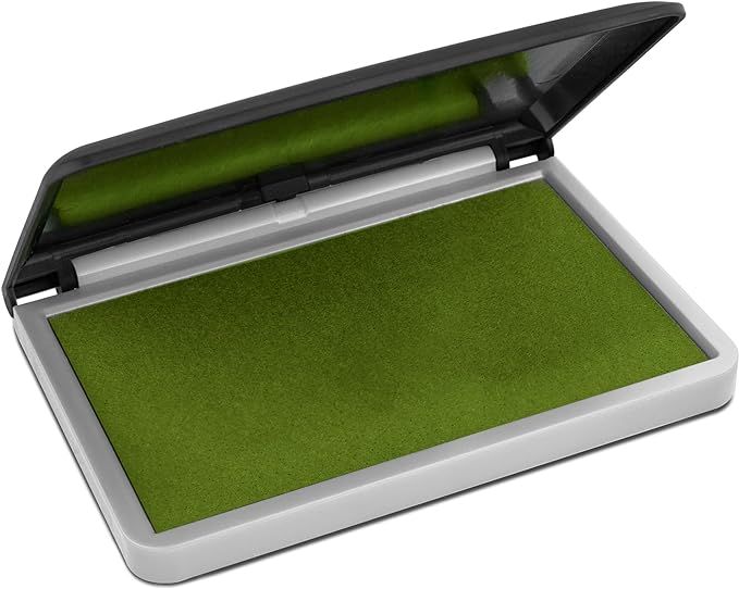 MaxMark Large Premium Olive Green Ink Stamp Pad by Maxmark