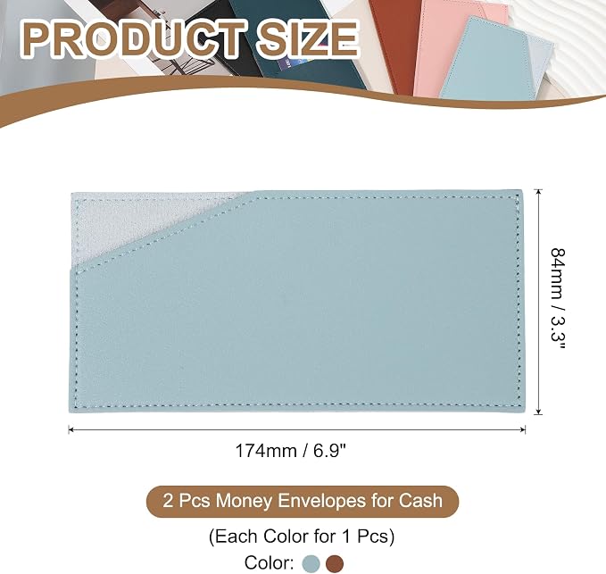 PATIKIL Card and Cash Envelope Wallet - Image 2