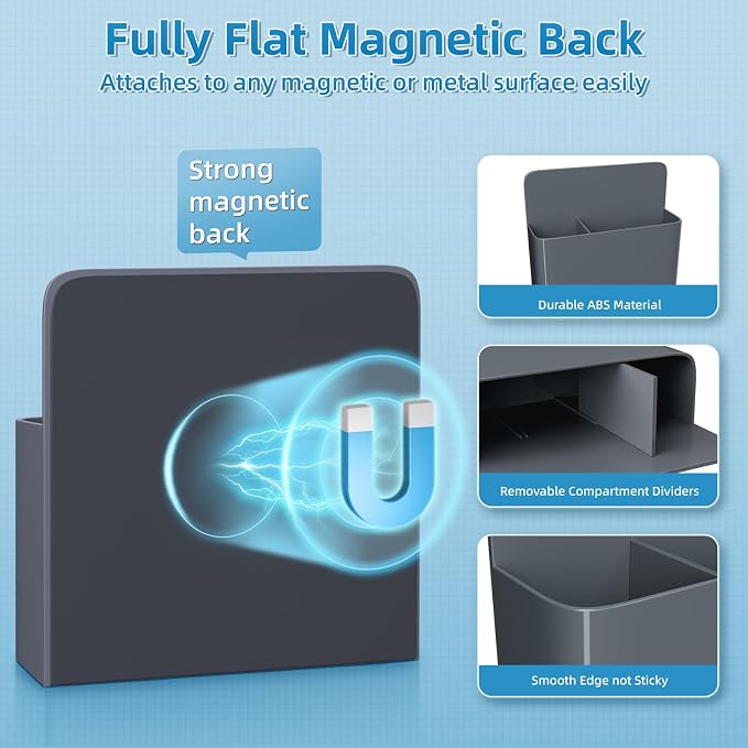 Magnetic Dry Erase Marker Holder, Magnetic Pen Holder Whiteboard Pen Holder Dry - Image 2