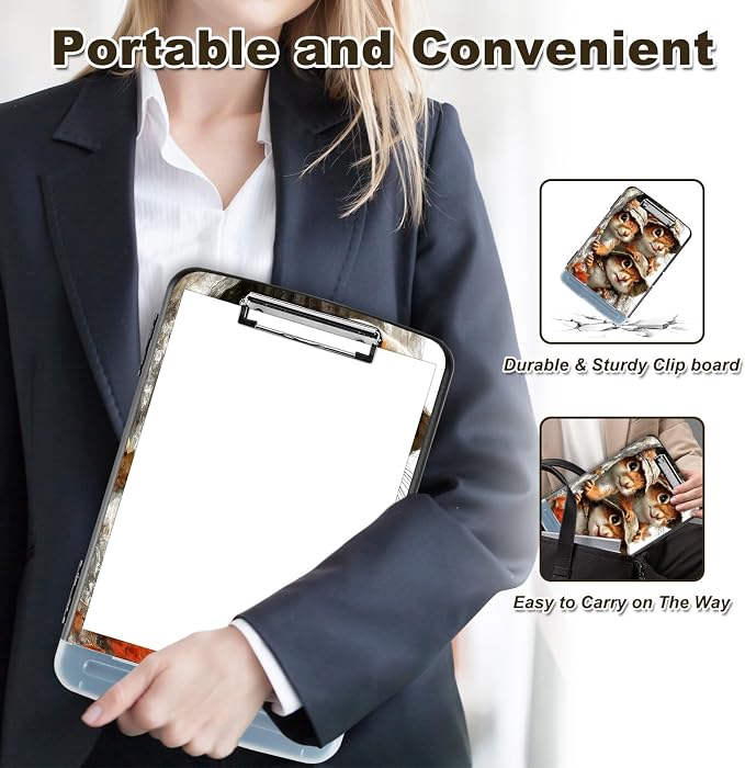 Clipboard with Storage, Nursing Clip Board 8.5 x 11 Storage Organization Box - Image 3