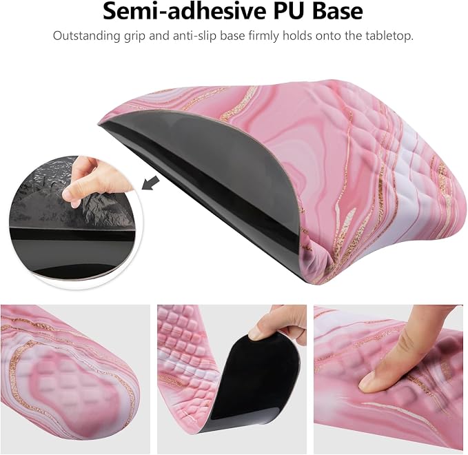 Mouse Pad Wrist Support, Laokiiy 2 in1 Keyboard Wrist Rest+ Ergonomic Mouse Pad - Image 4