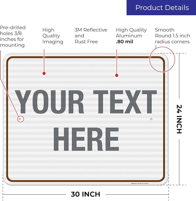 Custom Sign, Personalized Metal Signs, Customize - Image 3