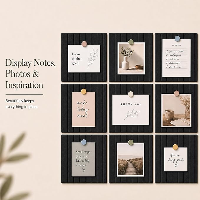 Stripe Felt Bulletin Board Tiles, Cork Board Alternative 24 x 36 in | 0.35 in - Image 5