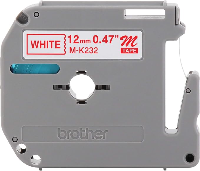 Brother Tape Cartridges 0.47 IN x 26.2 ft Wide Red On White by Unknown
