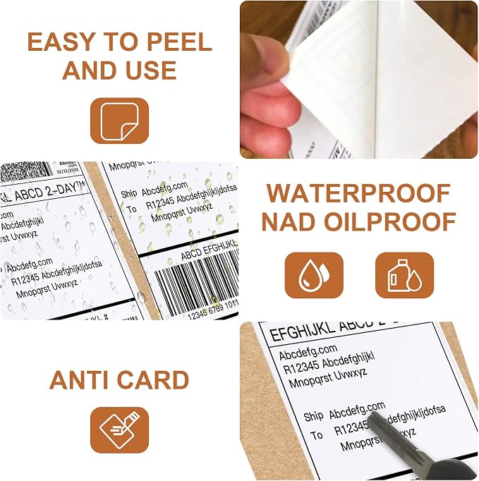 MFLABEL 4x6 Direct Thermal Labels 4" x 6" Perforated Shipping Labels Compatible - Image 3
