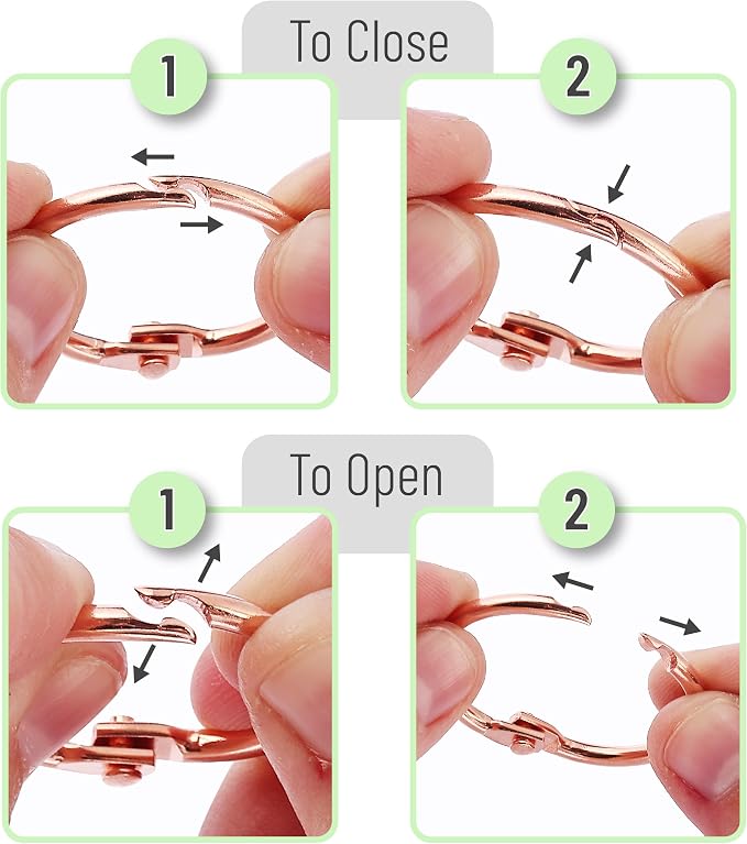 Mr. Pen- Loose Leaf Binder Ring, 1 Inch, 40 Pack | Metal Loose Leaf Binder Book - Image 4