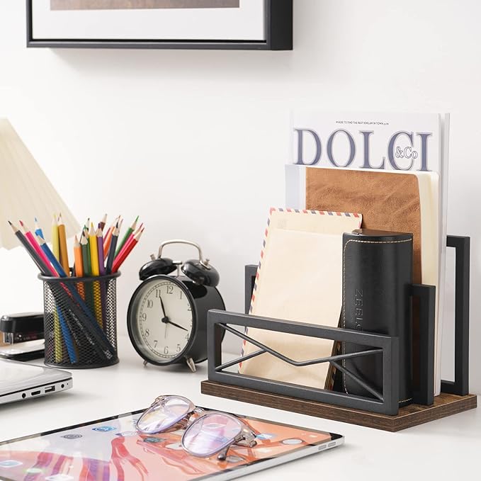 Snughome Desktop Mail Organizer, Desk Mail Organizer - Image 3