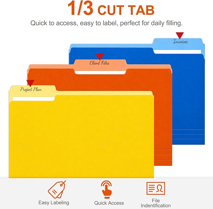 Colored File Folders, Manila Folders - Image 3