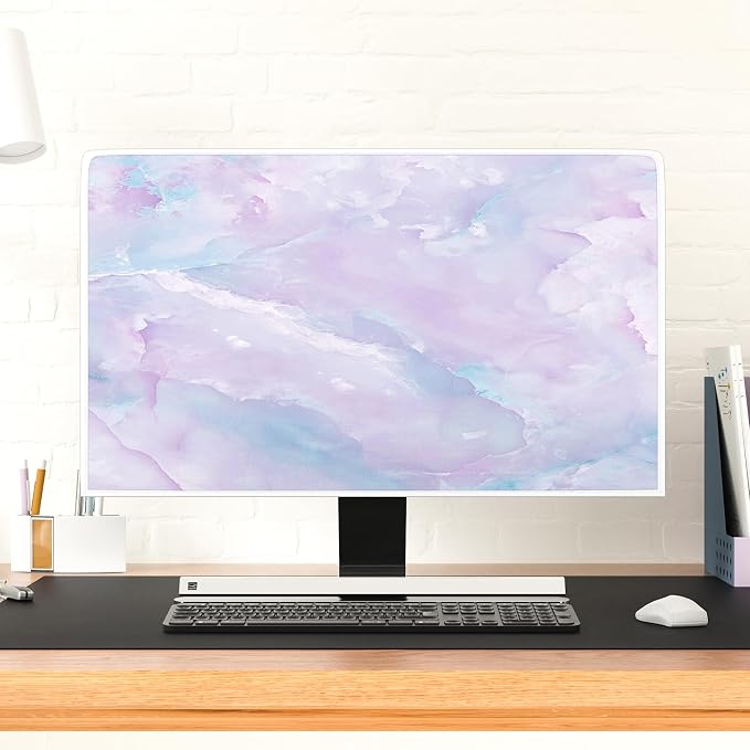 Baocicco Violet Marble Waterproof 65 Inch TV Dust Cover Anti-Static Dustproof - Image 4