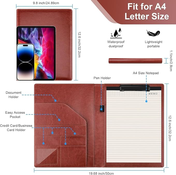 Padfolio Clipboard, Portfolio Organizer - Image 2