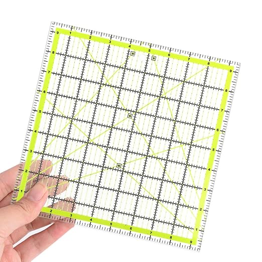 UOOU Quilting Ruler, Square Quilting Rulers Fabric Cutting Ruler Acrylic - Image 3