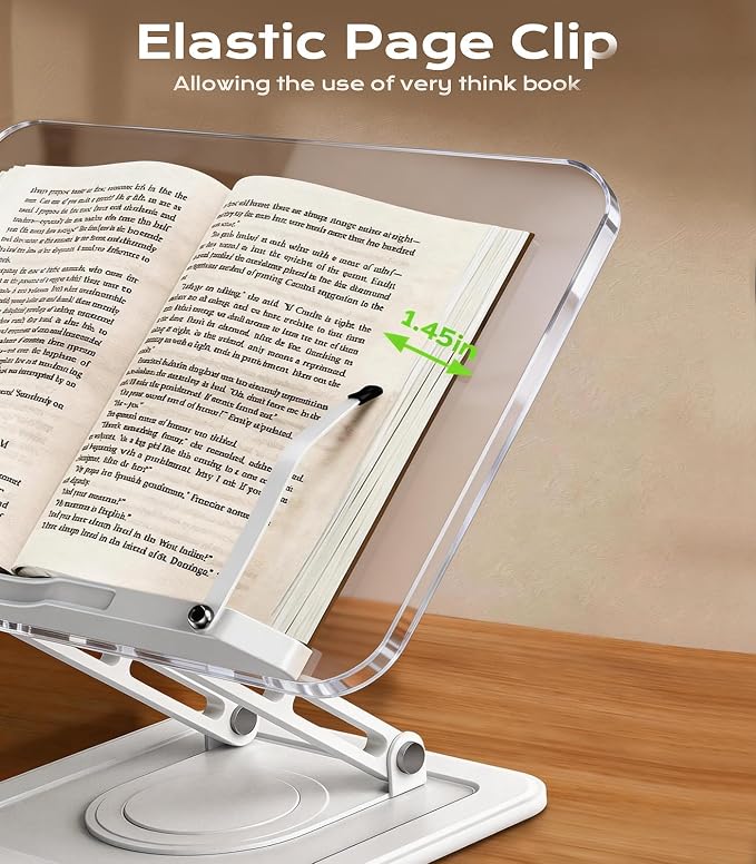Book Stand for Reading, Adjustable Book Holder - Image 5