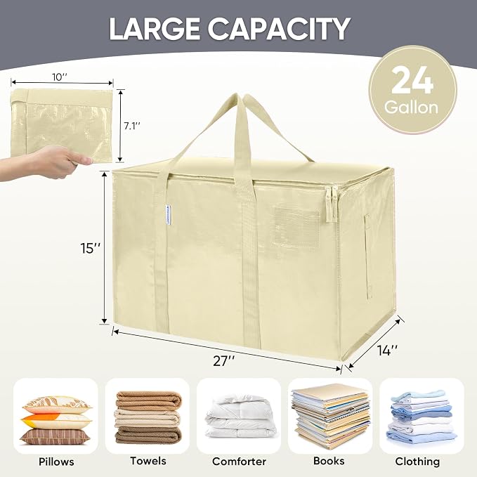 TICONN 6 Pack Extra Large Moving Bags Heavy Duty - Image 5