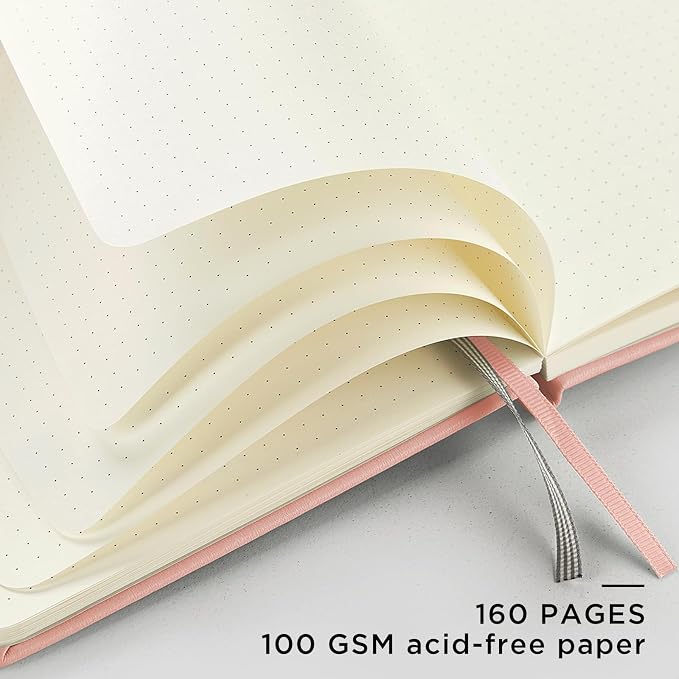 &And Per Se Dotted Journal Notebook, A5 Hardcover Aesthetic Dotted Notebook – - Image 5